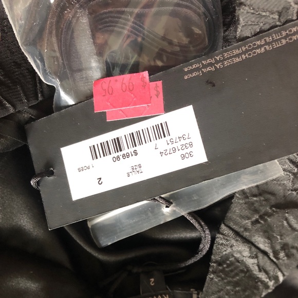 RW & Co. Elle black strapless textured dress - Picture 3 of 3